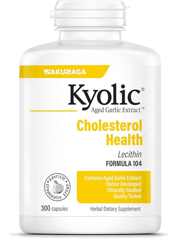 Wakunaga, Kyolic, Cholesterol Health, Lecithin Formula 104, 300 Capsules