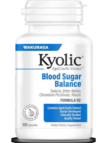 Wakunaga, Kyolic, Blood Sugar Balance, 100 Capsules