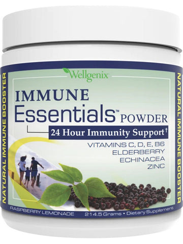 Wellgenix, Immune Essentials Powder, Raspberry Lemonade, 214.5 Grams
