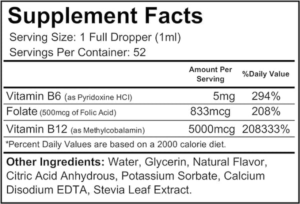 Wellgenix, Liquid B12 Max, Citrus, 5000 mcg, 1.75 fl oz