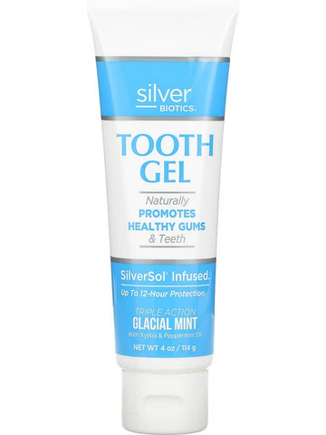 Silver Biotics, Tooth Gel Glacial Mint, 4 oz